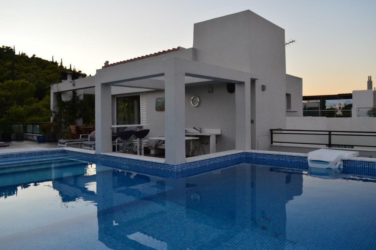 Appartamento Athens Lycabettus Hill Penthouse, Private Roof Garden & Pool Esterno foto
